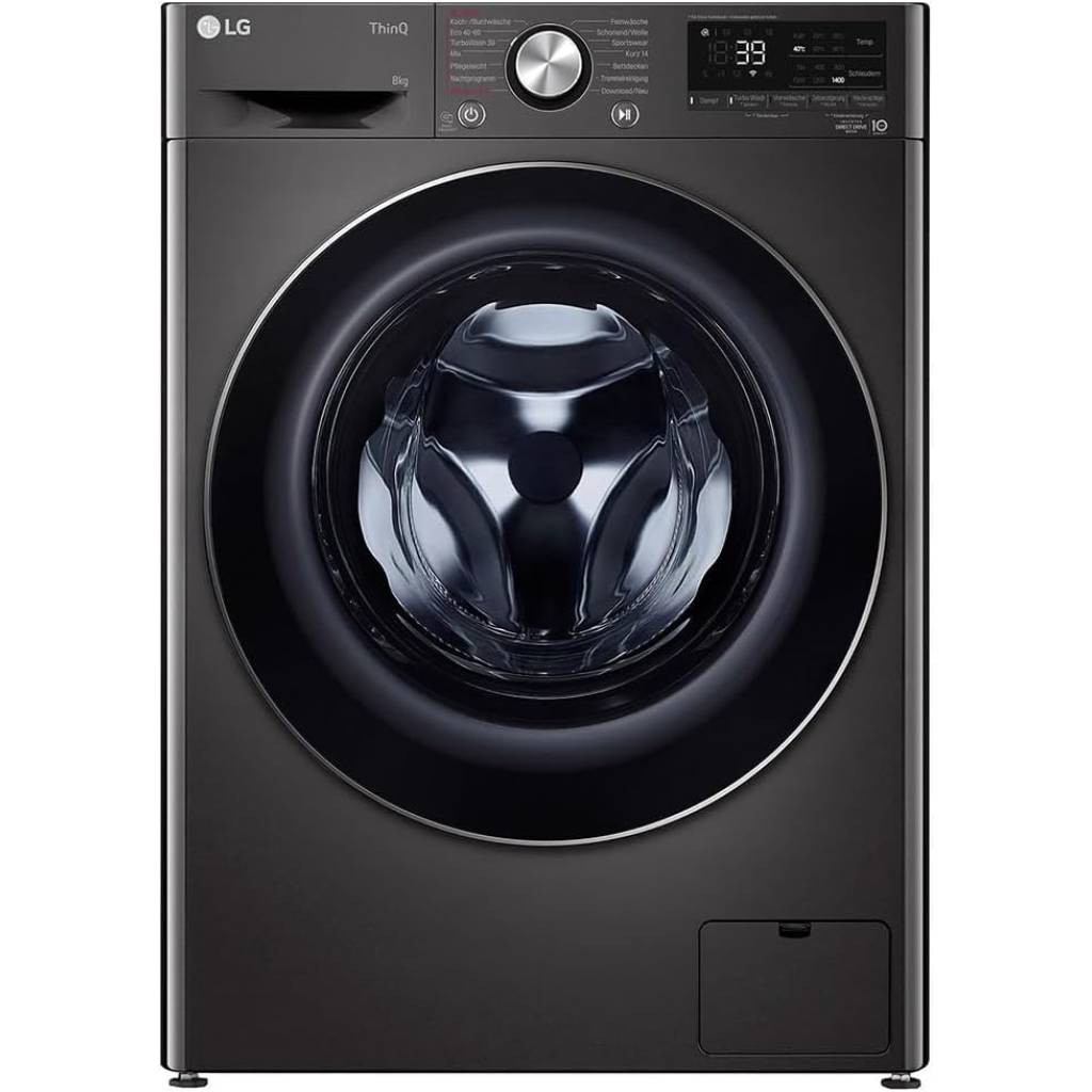 LG F4WV708P2BA Waschmaschine – Frontloader, 8 kg, Energieklasse A, Schwarz