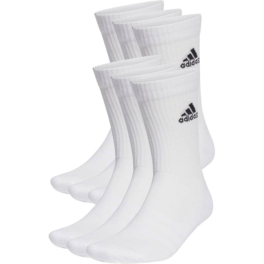 [Prime] adidas Unisex Cushioned Sportswear Crew Socks – 6-Pack Sportsocken