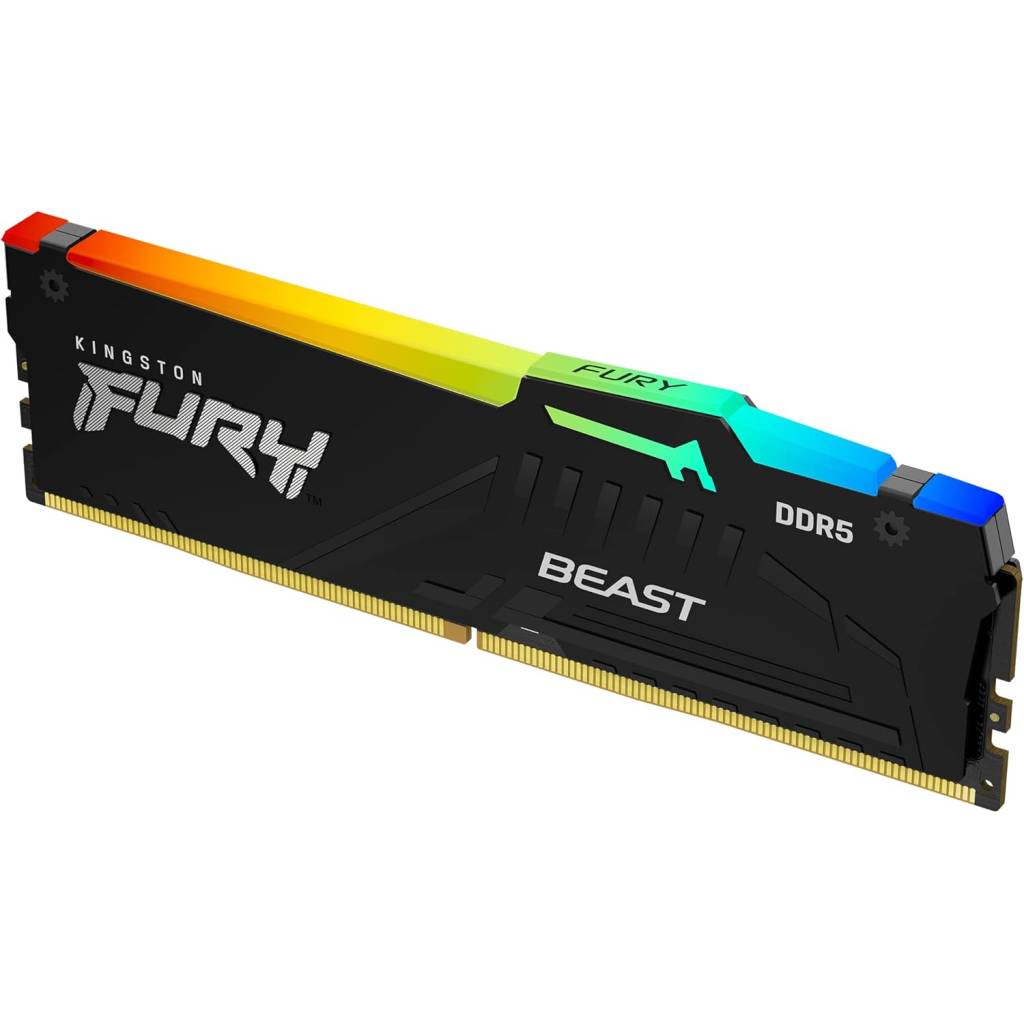 Kingston FURY Beast Schwarz RGB XMP 32GB 6000MT/s DDR5 RAM CL30 (1x32GB)