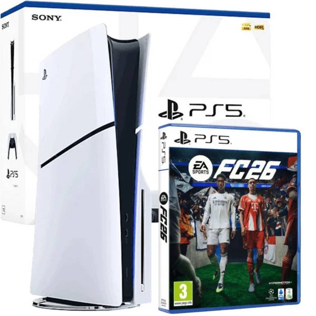 PlayStation 5 Slim Disc Edition (1 TB) + EA FC26 Bundle