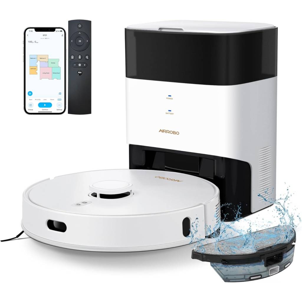 AIRROBO GT21 Saugroboter mit Wischfunktion – LiDAR-Navigation & Absaugstation (3,5 L)