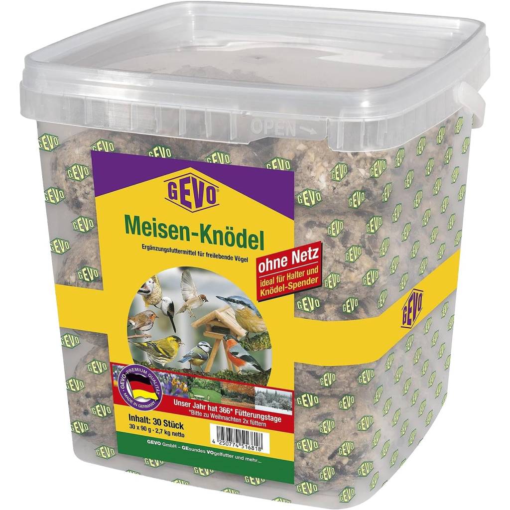 [Prime] GeVo Meisenknödel – 30 Stück ohne Netz à 90 g im Eimer (Preisfehler)