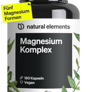 [Prime] natural elements Magnesium Komplex Premium – 180 Kapseln – 400 mg