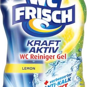 [Prime] WC-Frisch WC Reiniger Gel Lemon – 750 ml Toilettenreiniger mit Lufterfrischer-Effekt