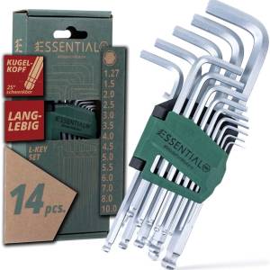 [Prime] Wiha Essential Stiftschlüssel Set 14 tlg. mit Kugelkopf I Innensechskant Satz 1,27-10mm
