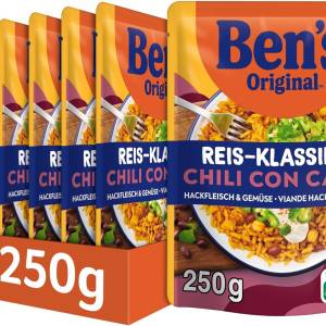 [Prime Spar-Abo] BEN'S ORIGINAL™ Fertiggericht Chili con Carne mit Hackfleisch & Gemüse 6 x 250g