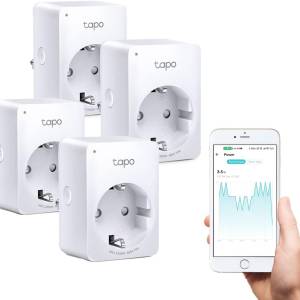 TP-Link Tapo P110 Smart WLAN Steckdose (4-er Pack) mit Energieverbrauchsmesser – kompatibel mit Alexa & Google Home